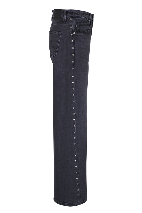 AG Adria Studded Low Rise Wide Leg Jean - view 7
