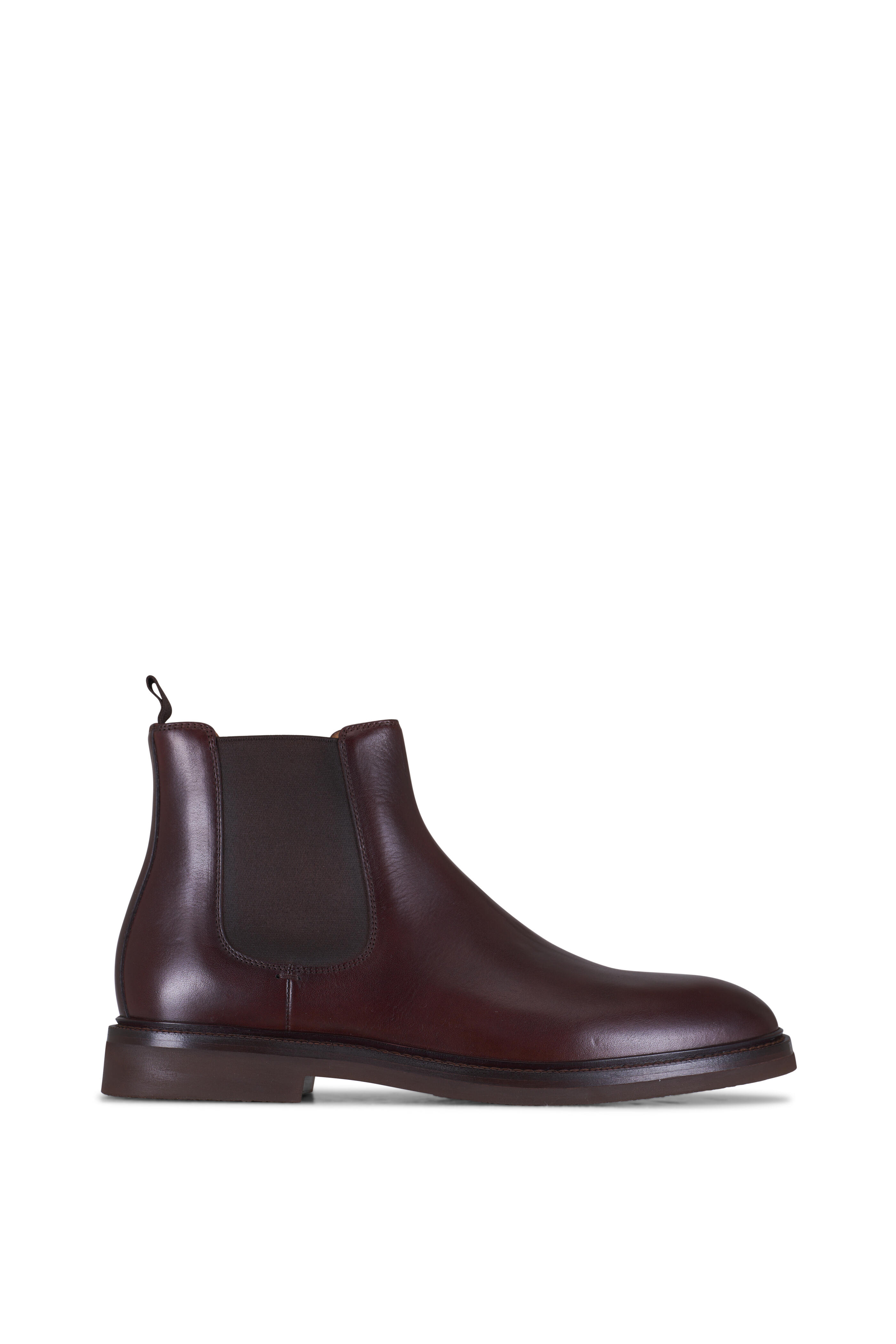 Brunello Cucinelli - Chili Brown Leather Chelsea Boot