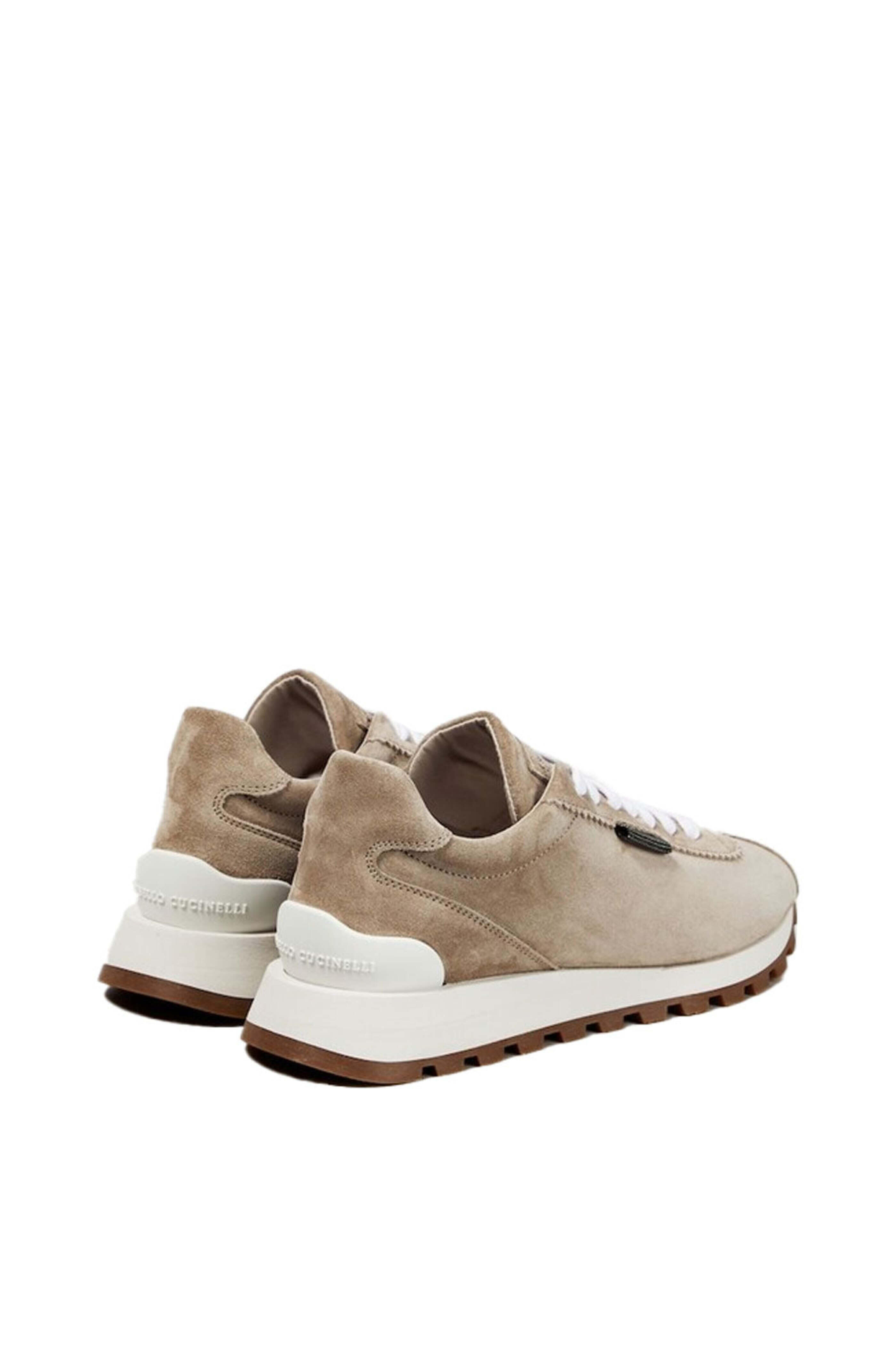 スニーカー BRUNELLO CUCINELLI 'Monile' sneakers Beige Monili suede and mesh sneakers in beige - Brunello Cucinelli