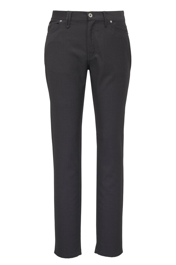 Brioni Anthricite Wool Five Pocket Pant