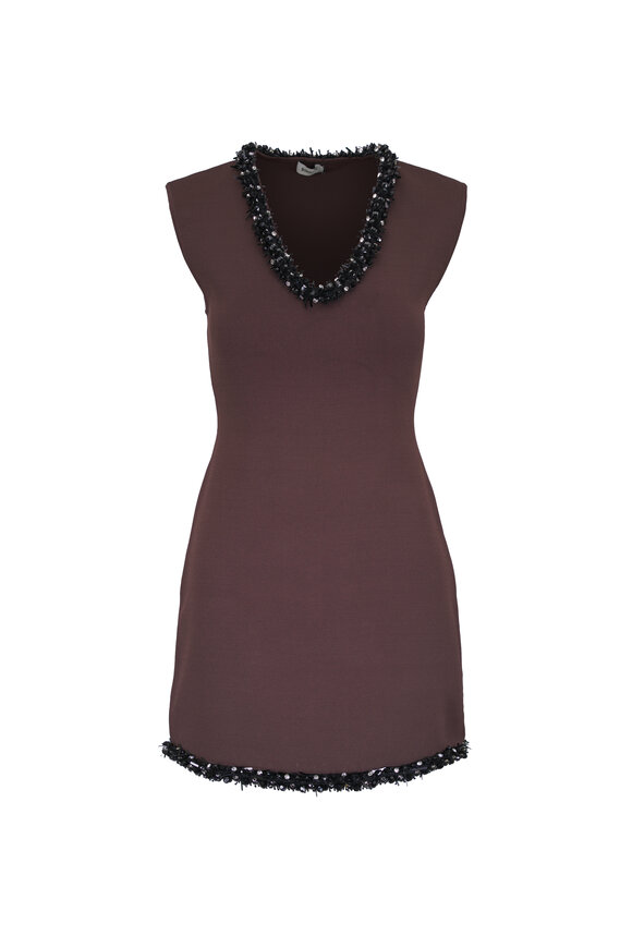 Simkhai Suki Chocolate Black Mini Dress - view 1