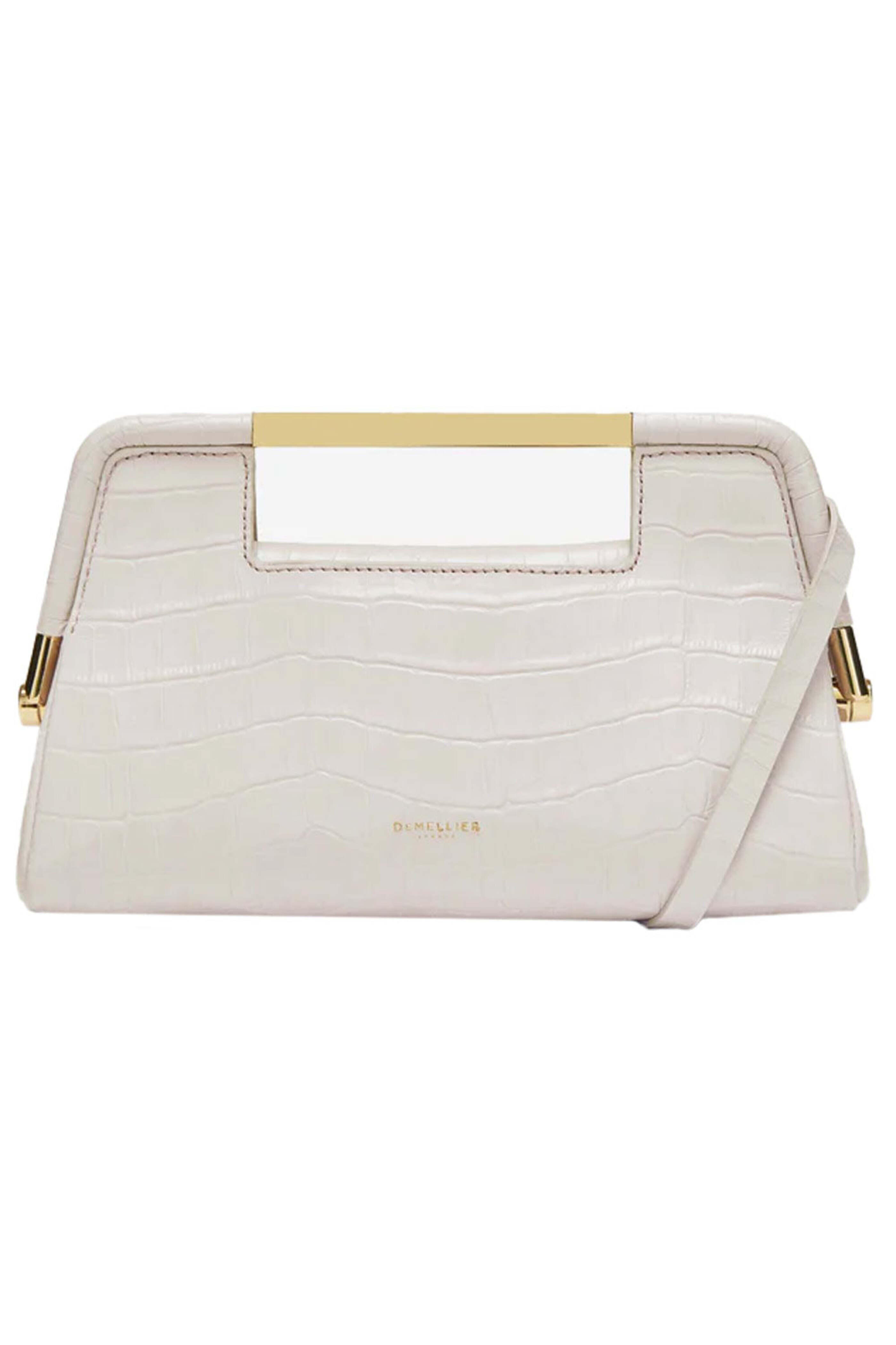 ファッションなデザイン in Bag Seville Mini - Demellier Off Crocodile White バッグ
