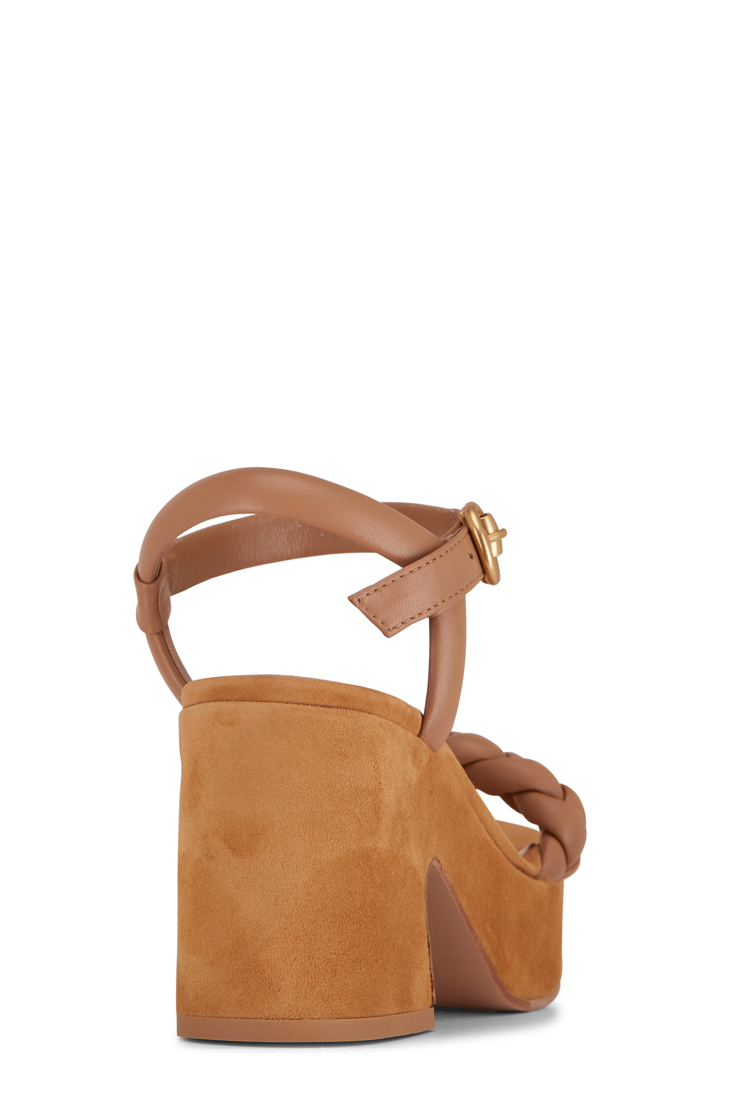 Gianvito Rossi - Dune Nappa Braided Platform Sandal, 55mm