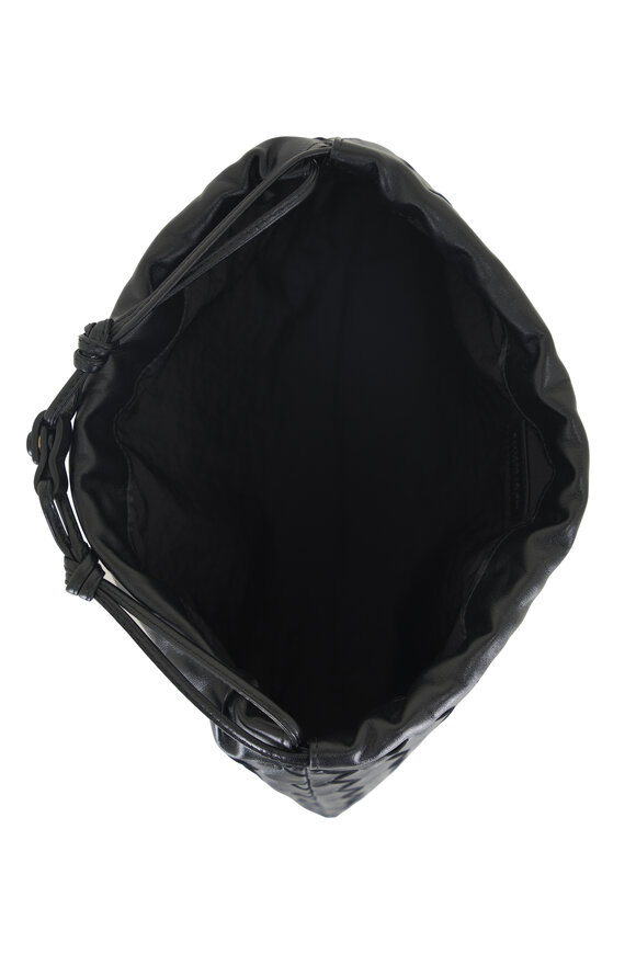 Bottega Veneta - Medium Dustbag Black Intreccio Clutch