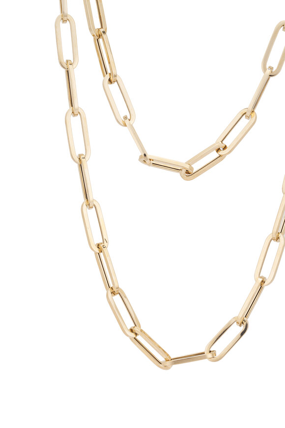 Kai Linz 14k Yellow Gold Paperclip Necklace - view 2
