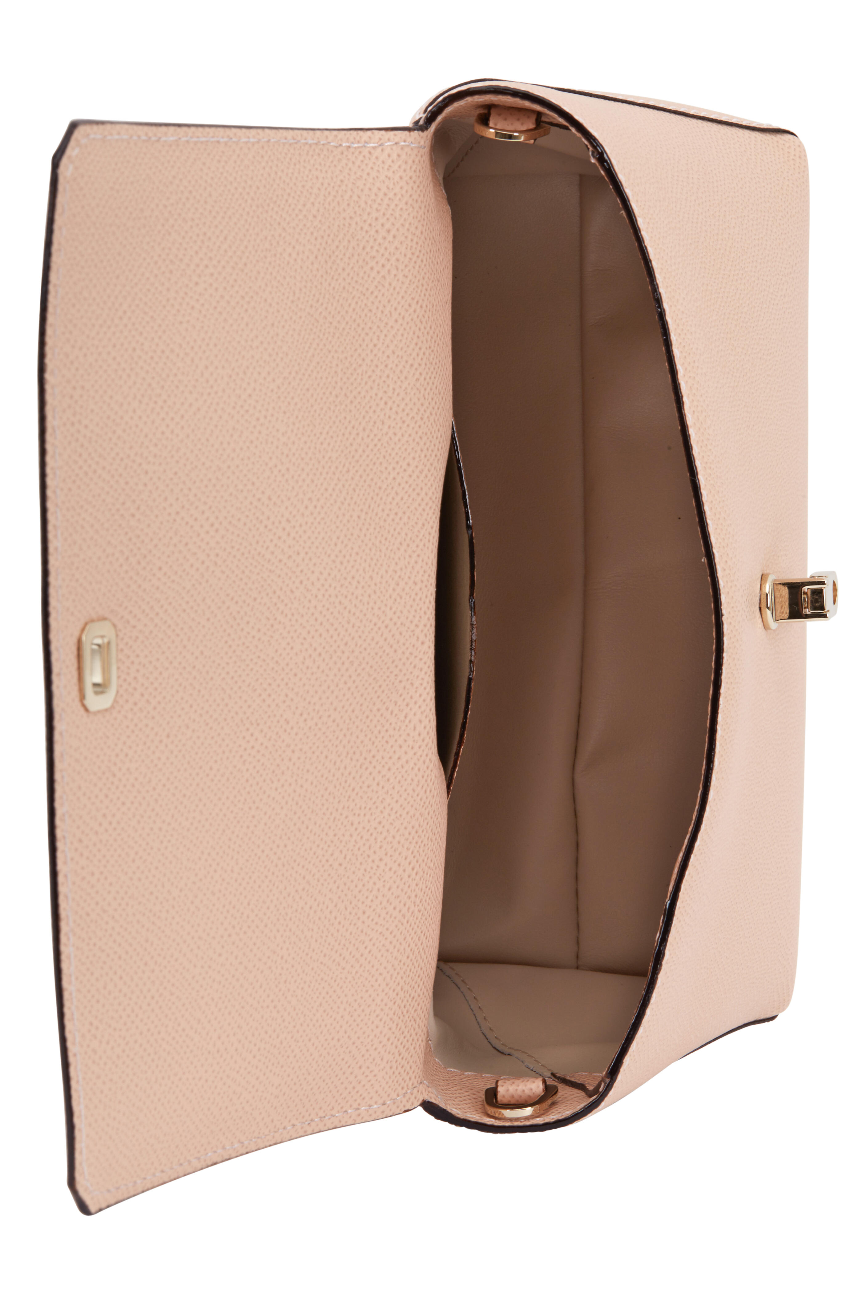 Valextra - City Blush Saffiano Leather Small Chain Crossbody
