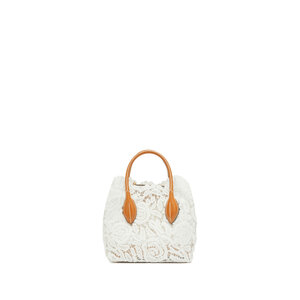 ERMANNO SCERVINO バック 鞄 ホワイト 花 ERMANNO SCERVINO バック 鞄 ホワイト 花 - メルカリ