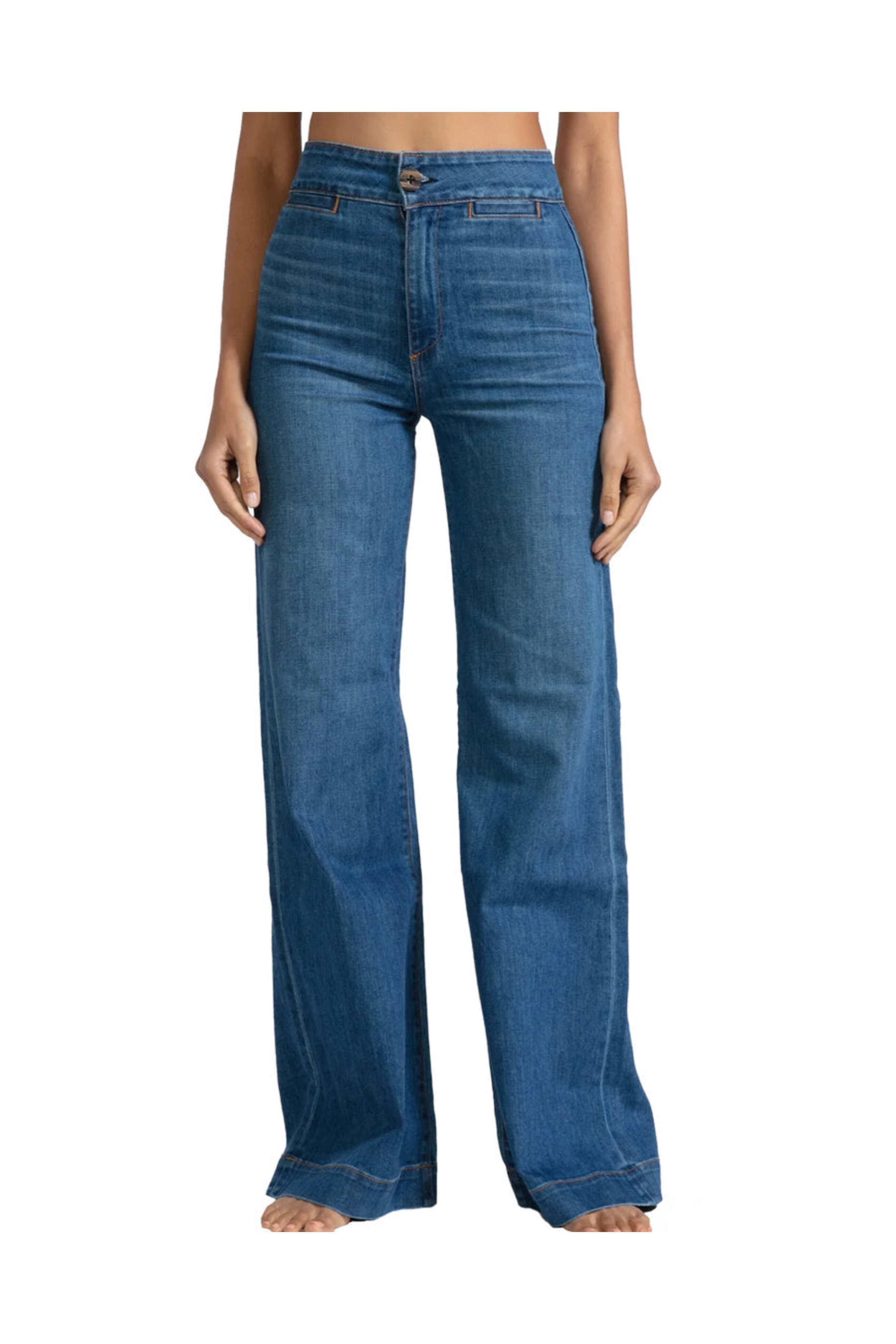 Askk - Brighton Wide Leg Jean in Mercury