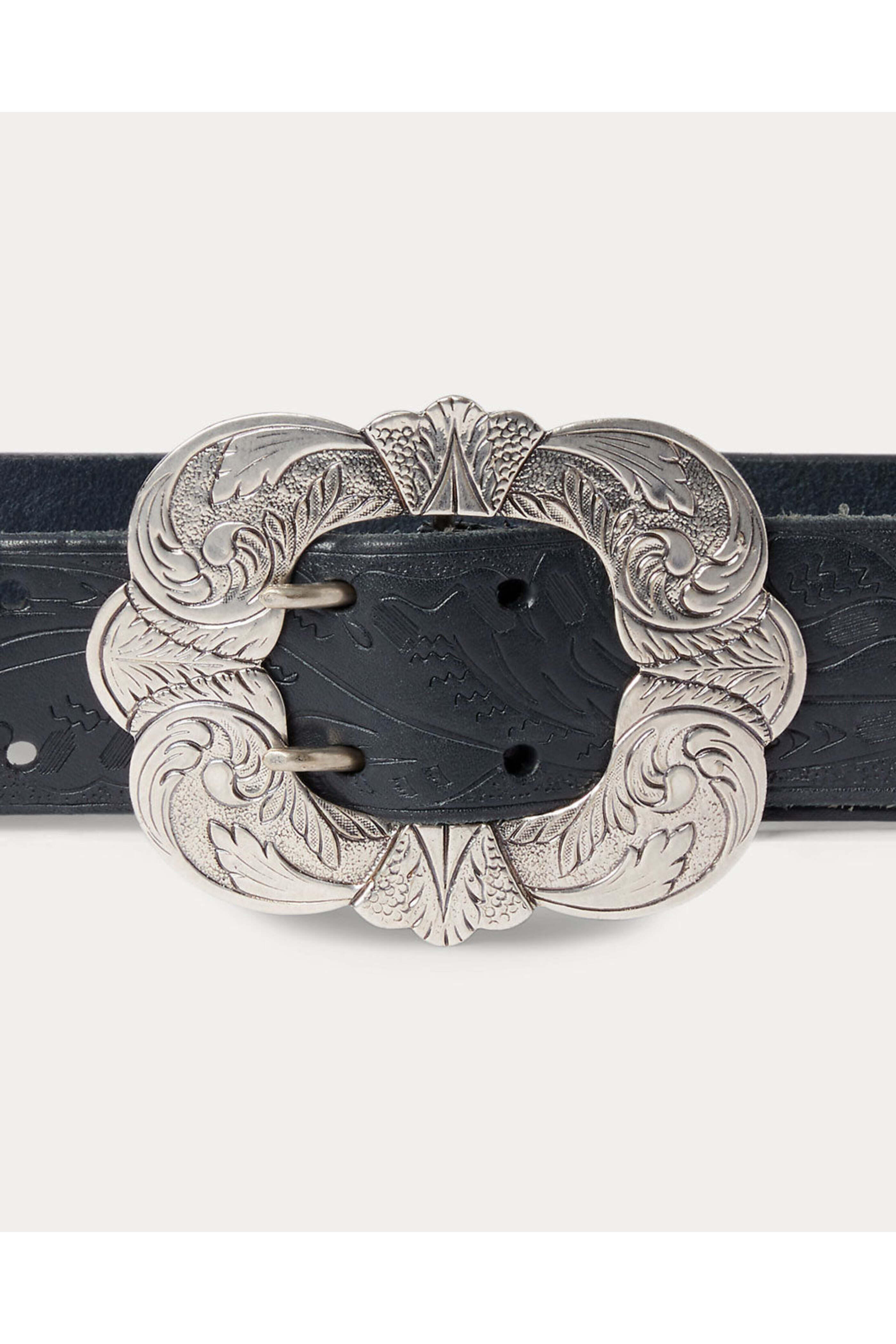 Ralph Lauren - Navy Large Buckle Belt