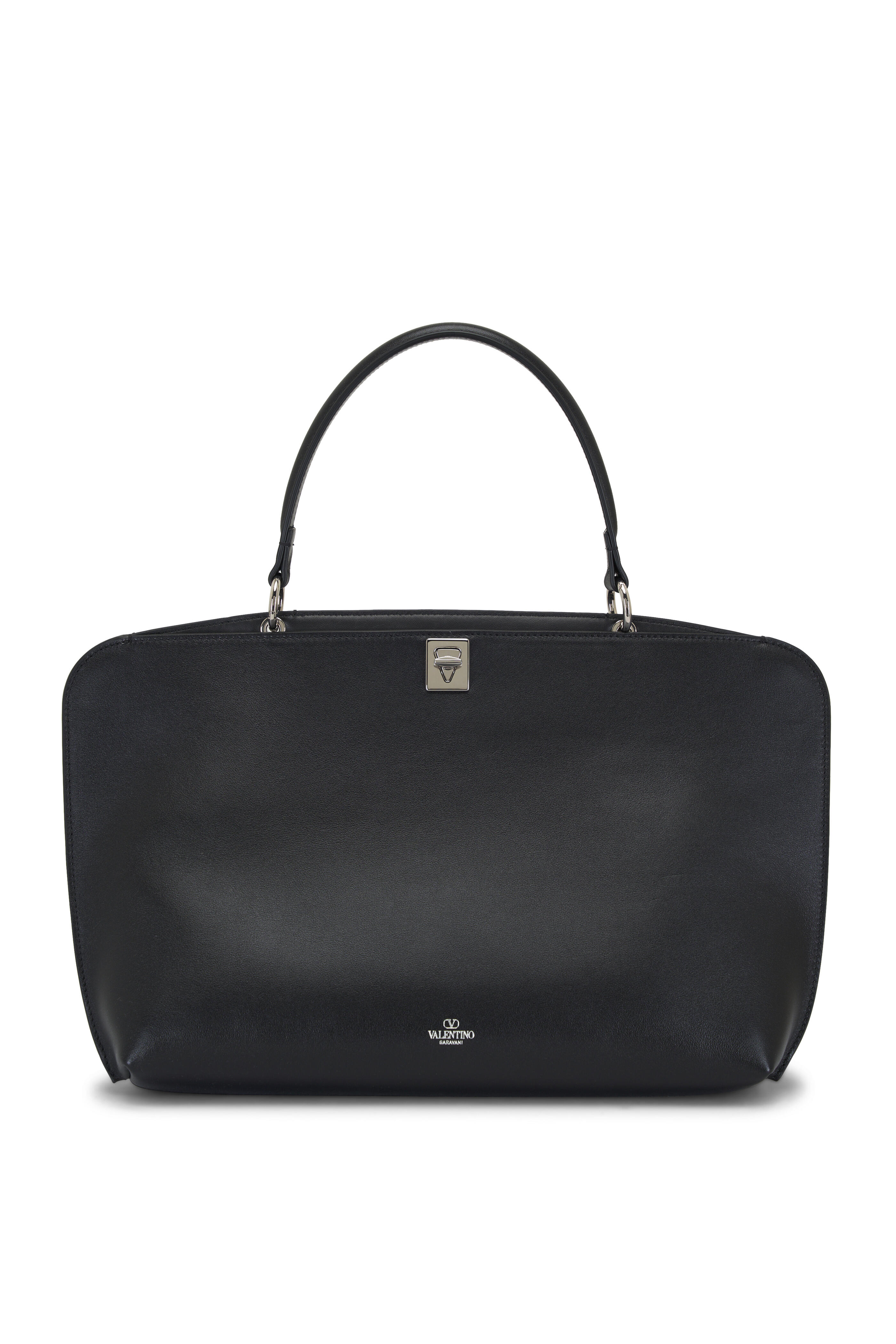 Valentino Garavani - 2Gether Black Leather Top Handle Bag