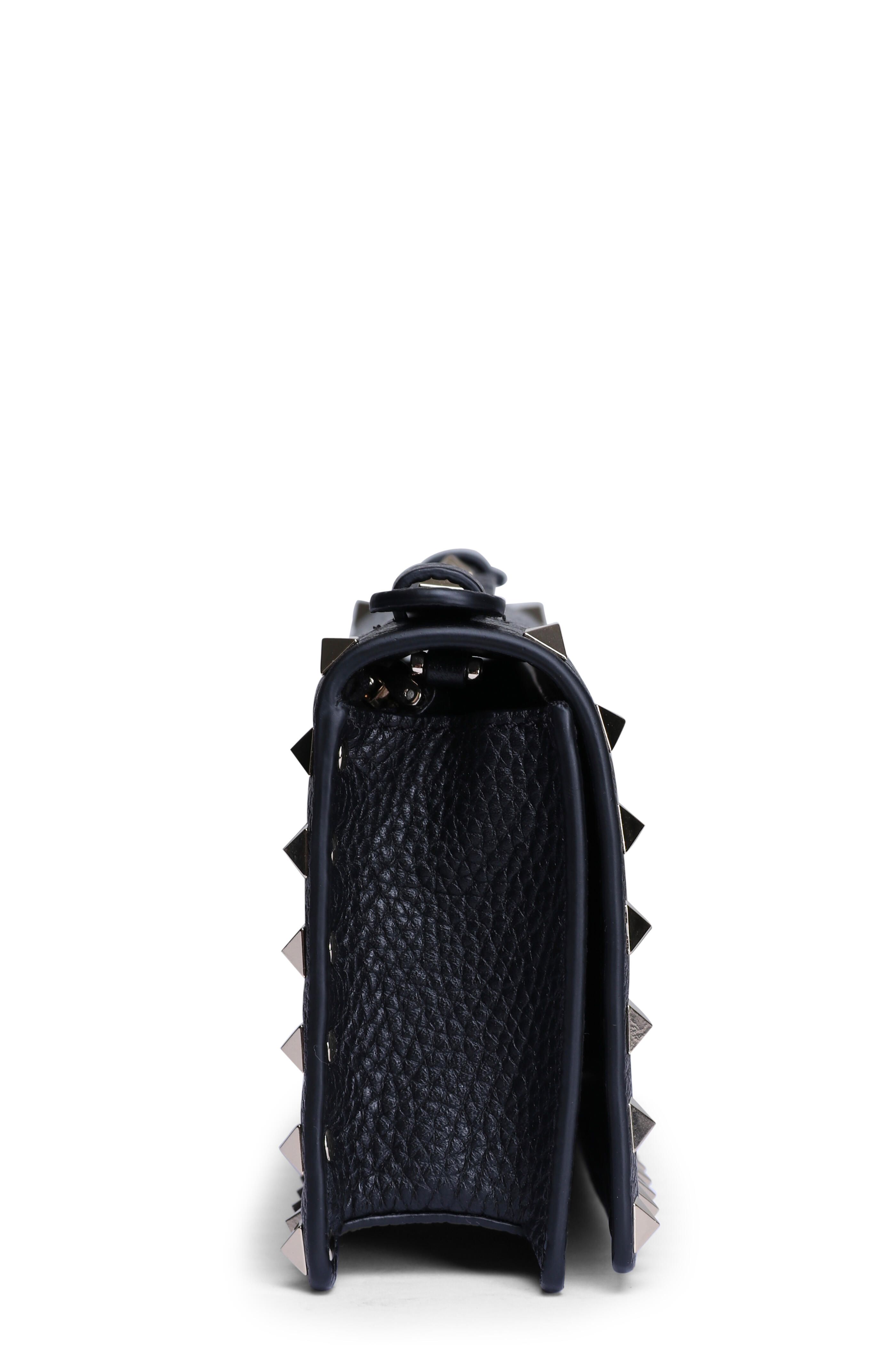 Valentino Garavani - Rockstud Wallet on Chain Crossbody in Black