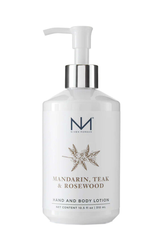 Niven Morgan Mandarin, Teak & Rosewood Hand & Body Lotion - view 1