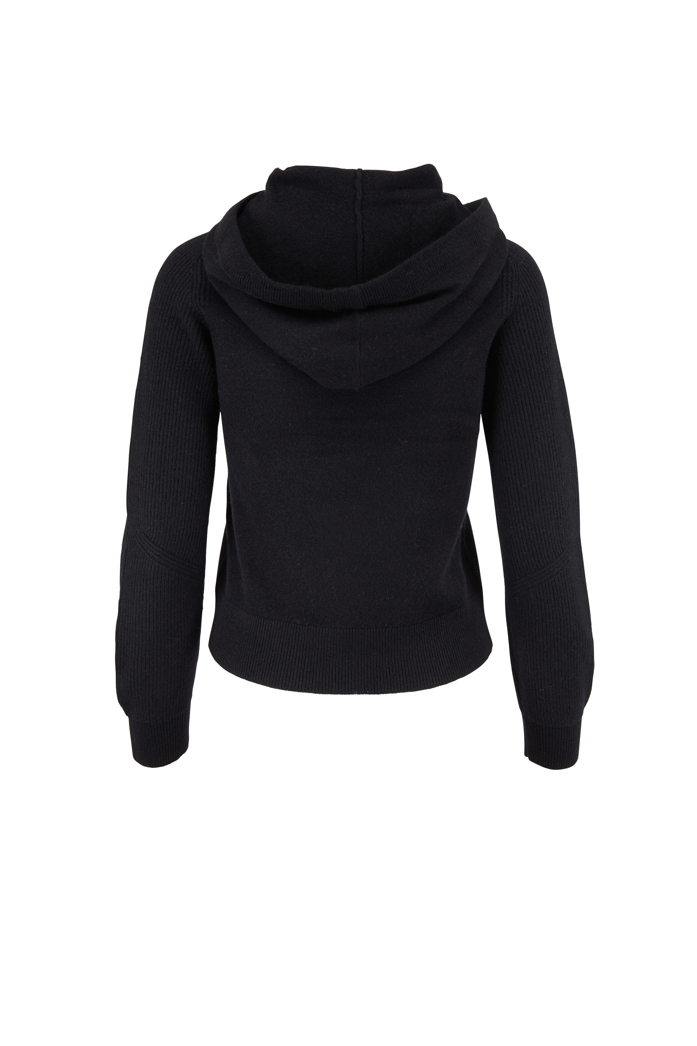 Rag Bone Logan Black Cashmere Hoodie Mitchell Stores