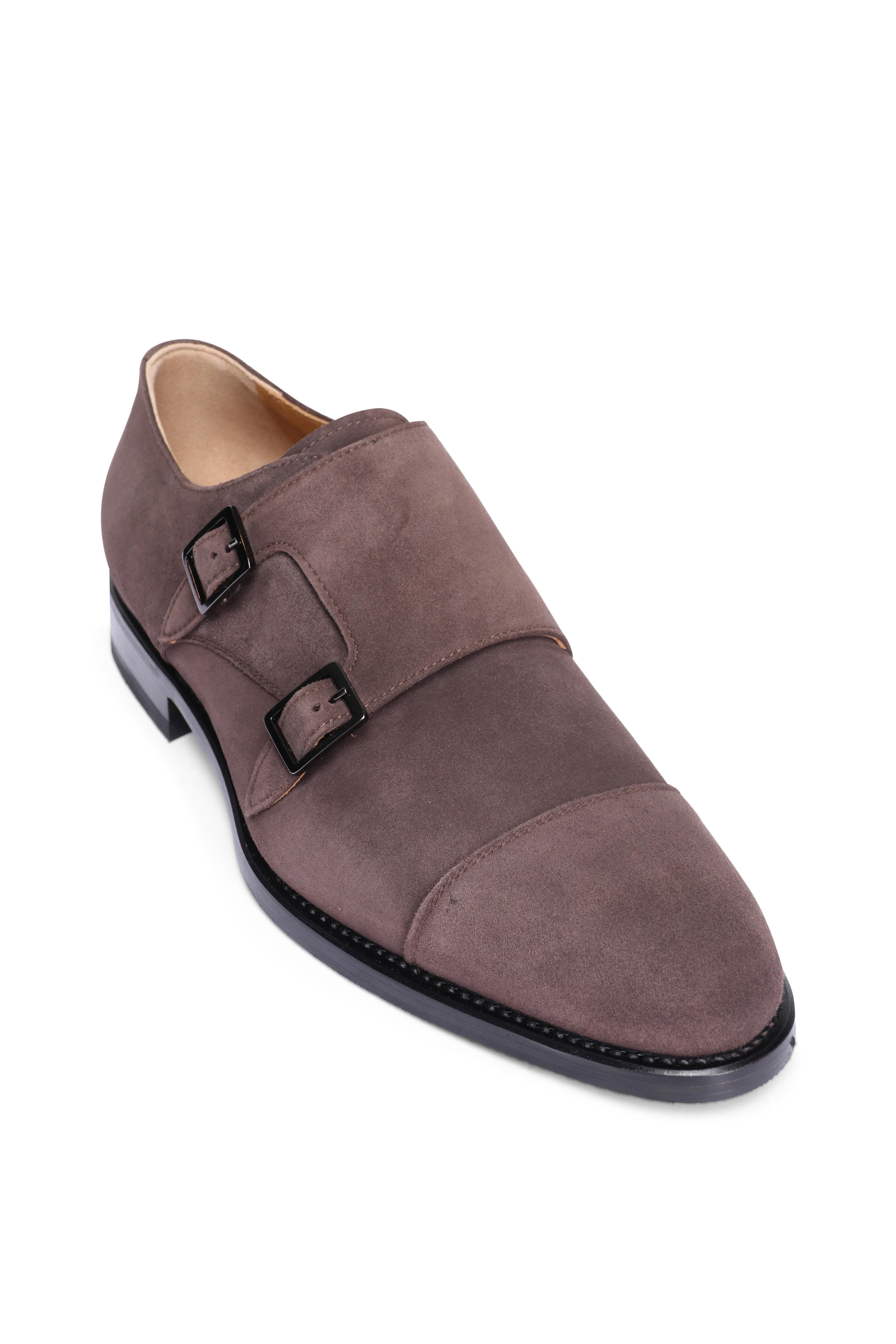 Kiton - Medium Brown Double Monk Strap Dress Shoe