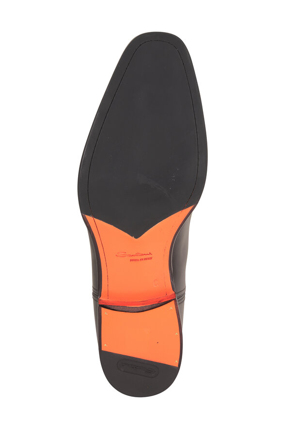 Santoni Archer Black Leather Chelsea Boot - view 4
