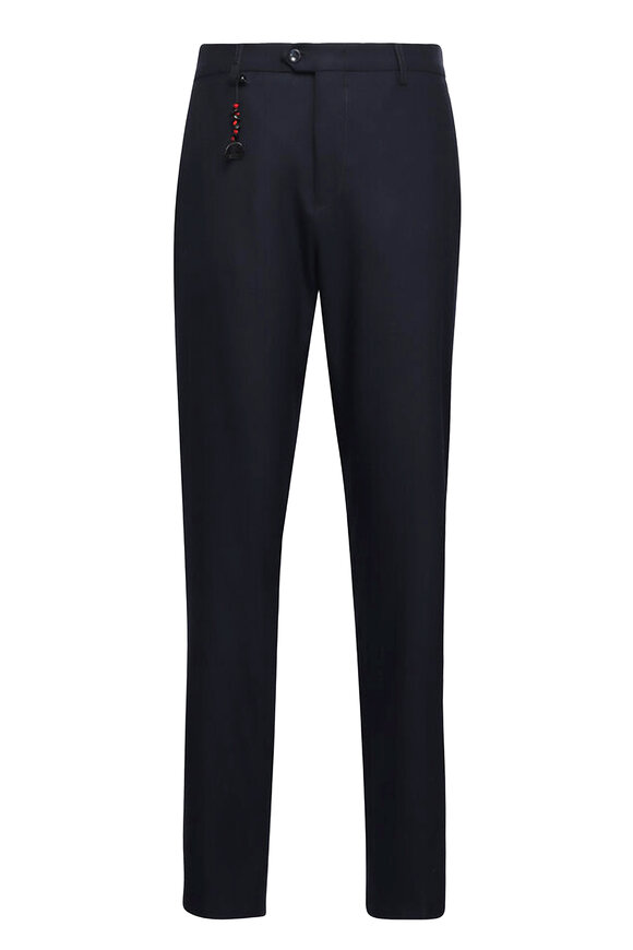 Marco Pescarolo Navy Blue Evo Wool Dress Pant