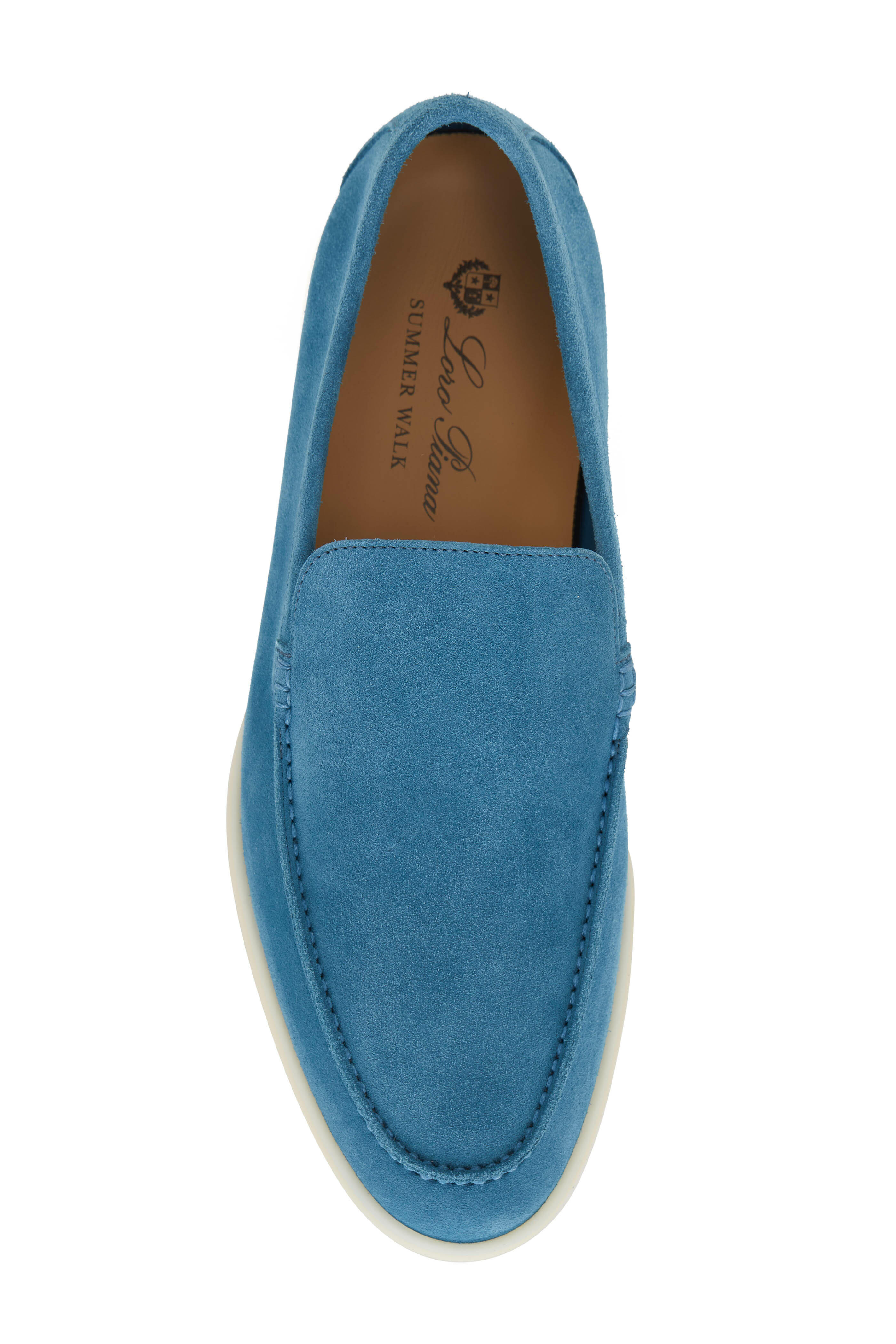 Loro Piana - Summer Walk Bright Blue Suede Loafer