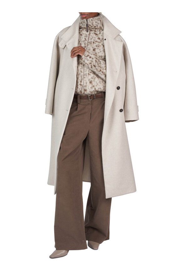 Brunello Cucinelli Ebony Single Pleat Pant - view 3