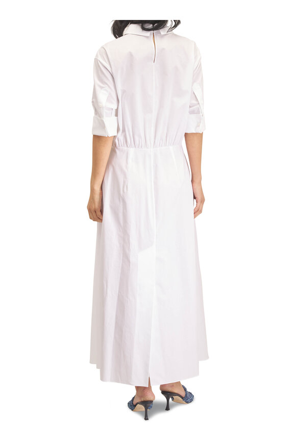 Marni Chemisier White Cotton Midi Dress - view 4