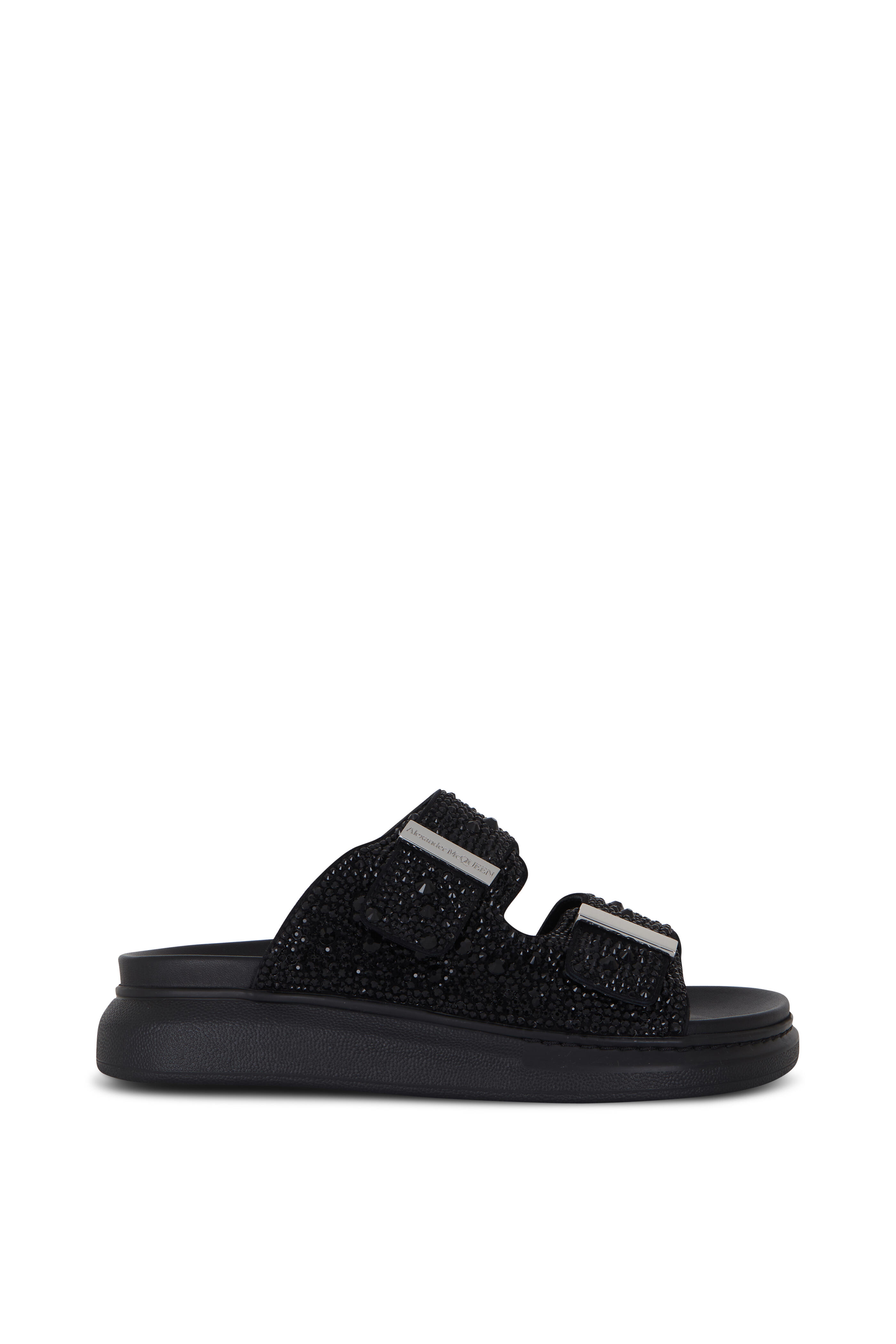 サンダル・ミュール MCQUEEN 'Parachute' sandals Black Parachute Sandals by McQueen on Sale