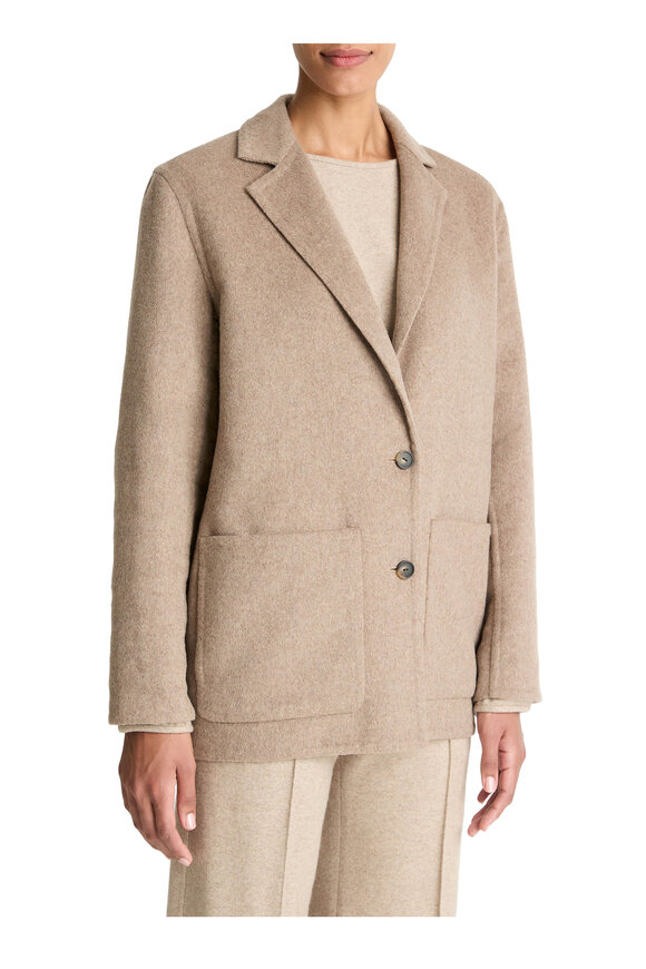 Vince Heather Doe Double-Faced Cardigan Blazer - view 4