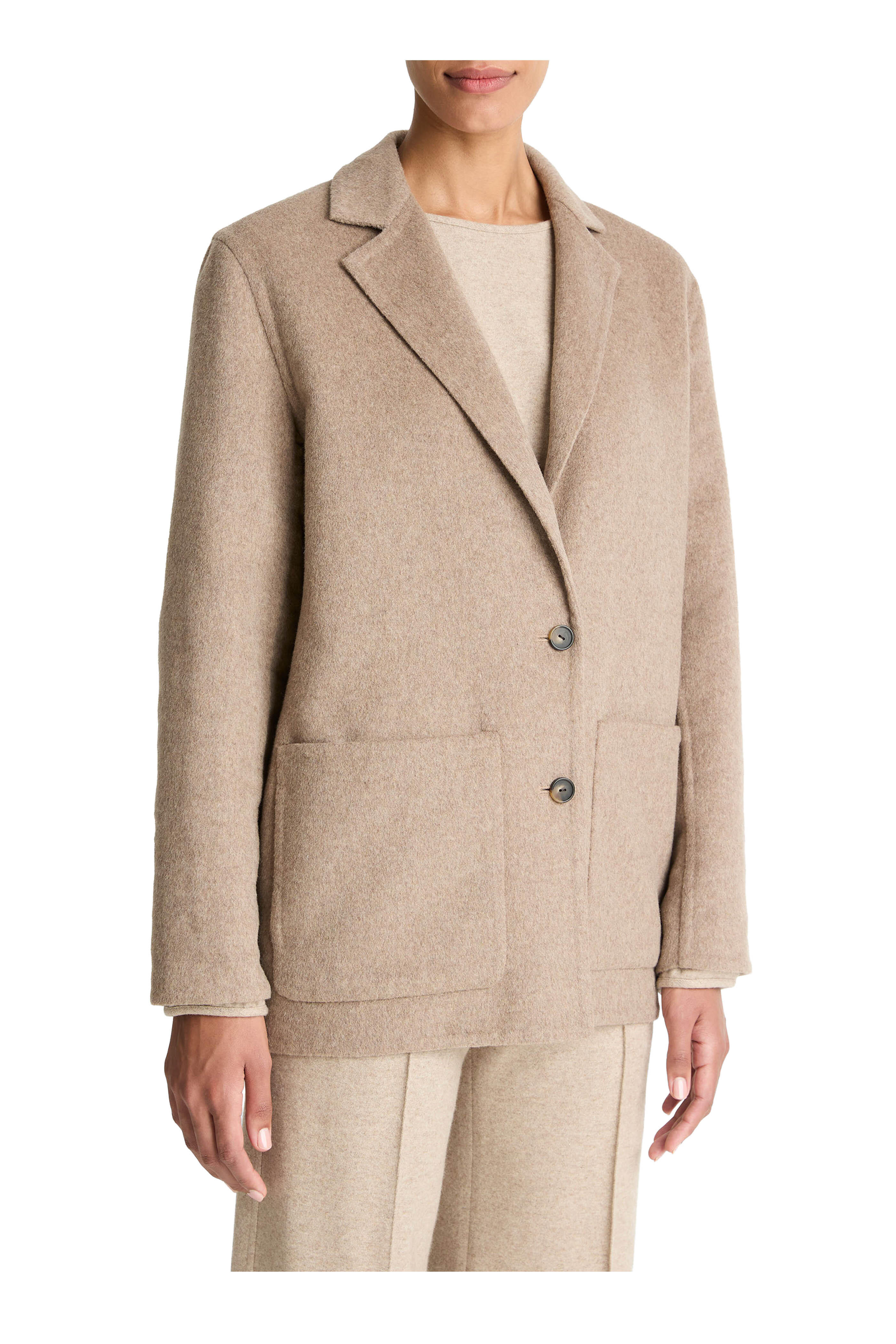 Vince - Heather Doe Double-Faced Cardigan Blazer