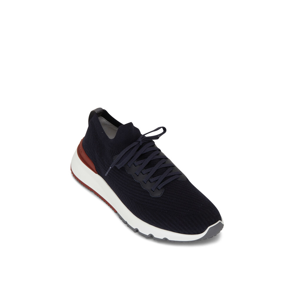 【関税＆送料込み】Brunello Cucinelli Monile Knit Sneakers Brunello Cucinelli Knit Monili Runner Sneakers | Neiman Marcus