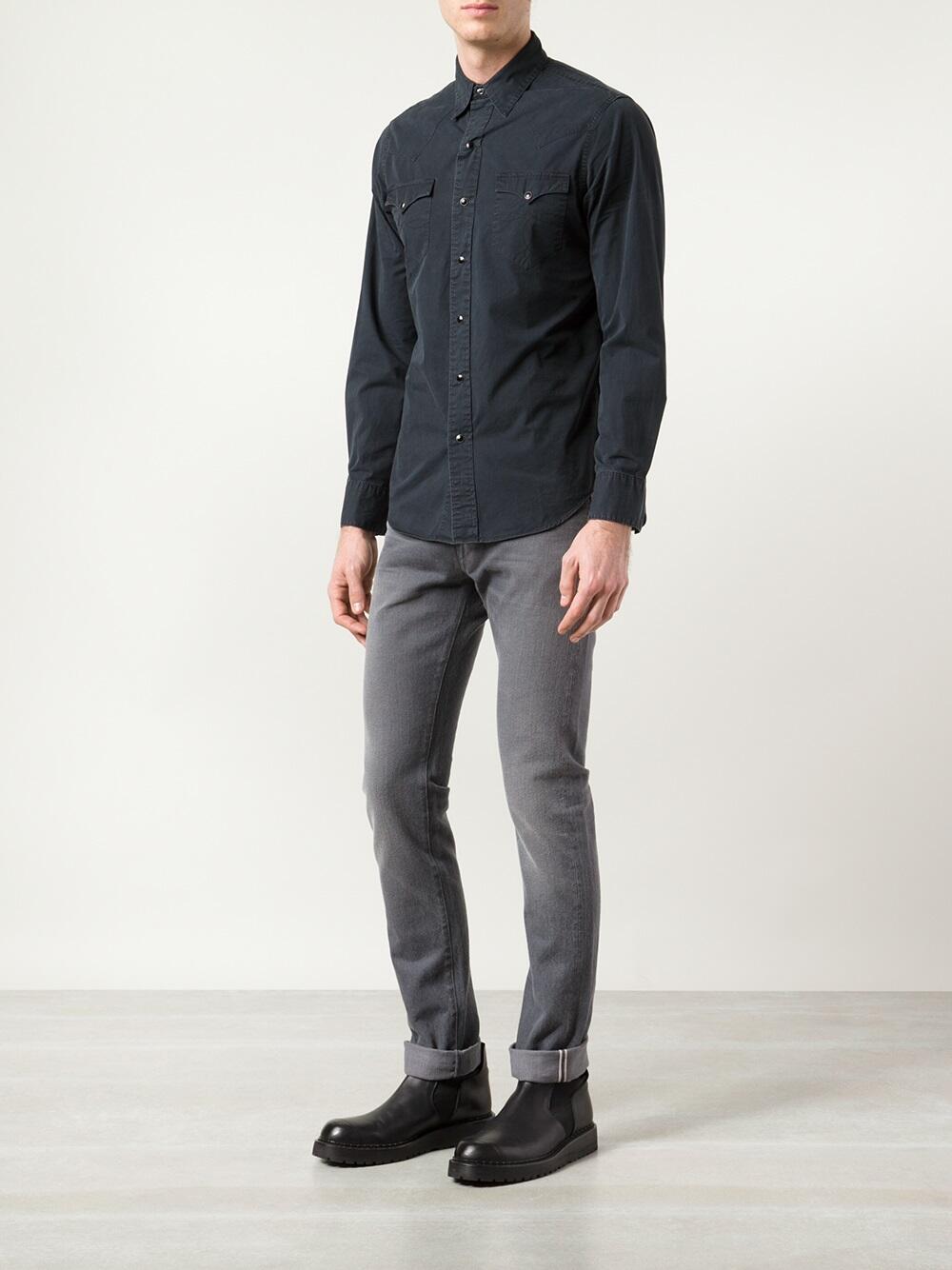RRL - Black Western Sport Shirt