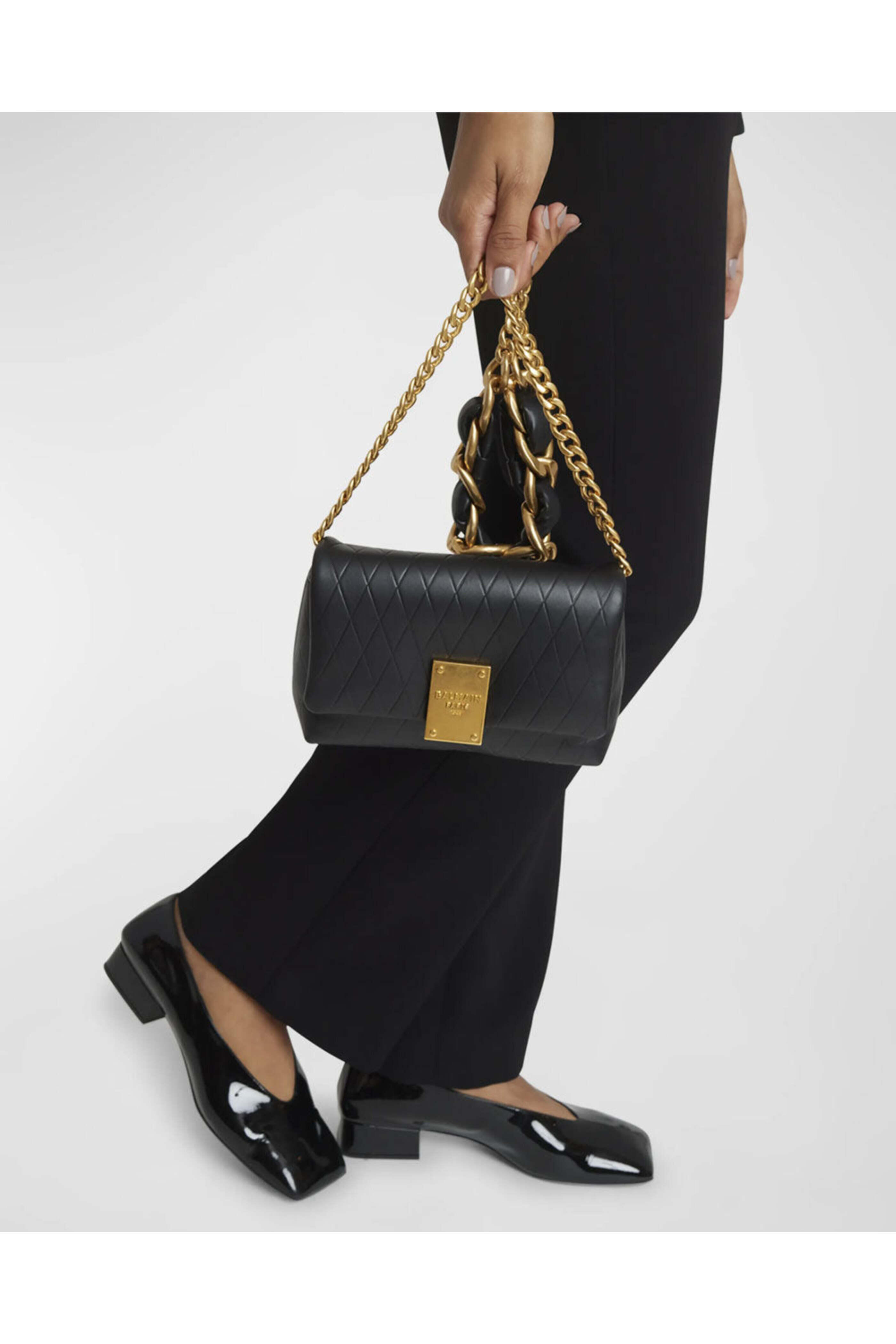 Balmain - 1945 Soft Mini Shoulder Bag in Black