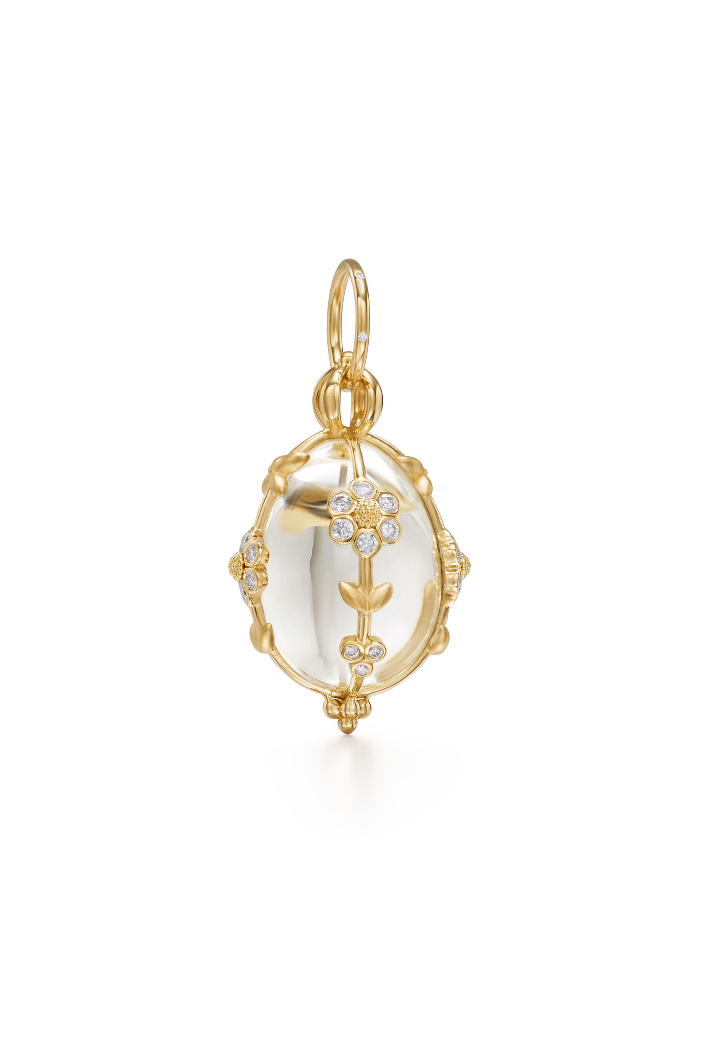 Temple St. Clair - 18k Gold Medium Diamond Fiori Amulet