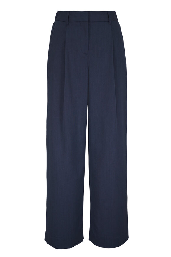 TWP Hudson St Dark Blue Wide Leg Pant