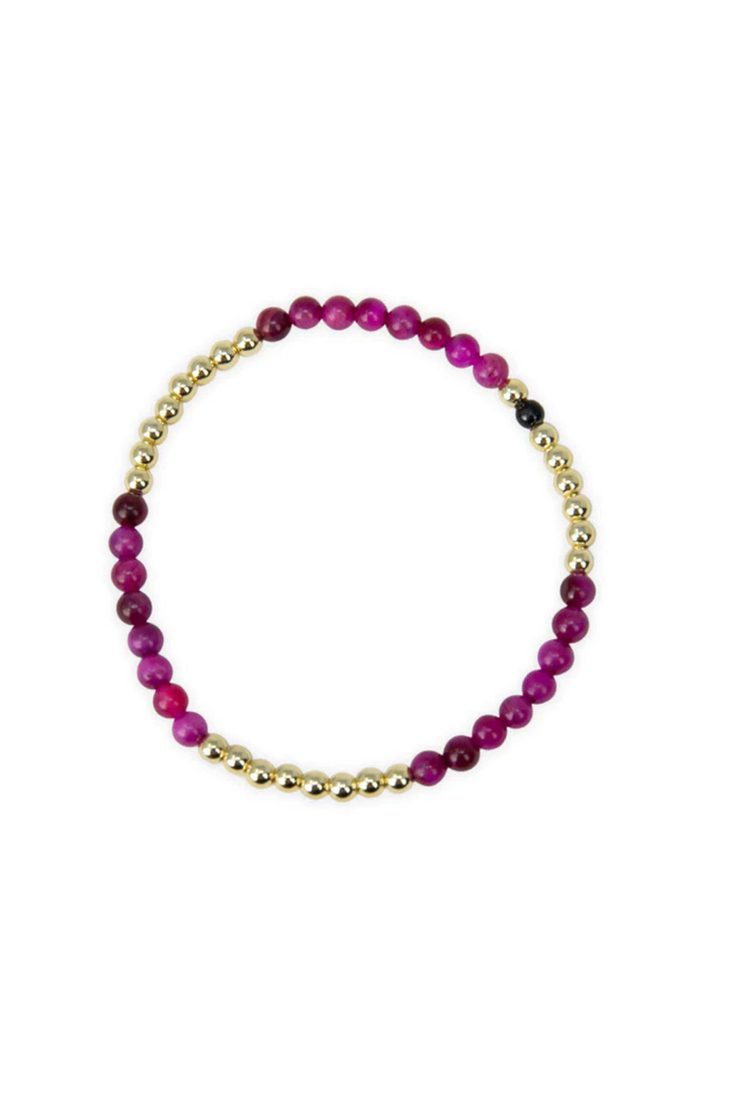 Allie + Bess - Raspberry Duo Bracelet