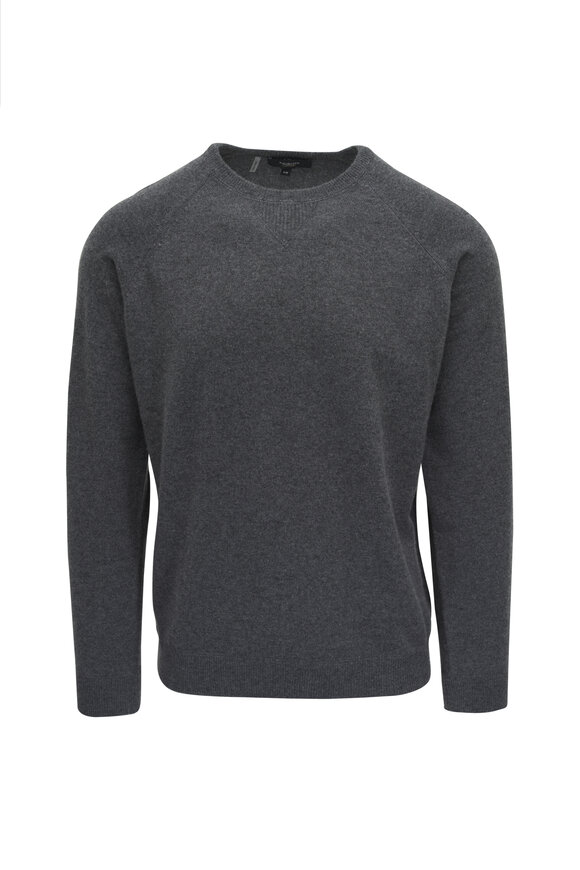 Kinross Charcoal Gray Coverstitch Crewneck Sweatshirt