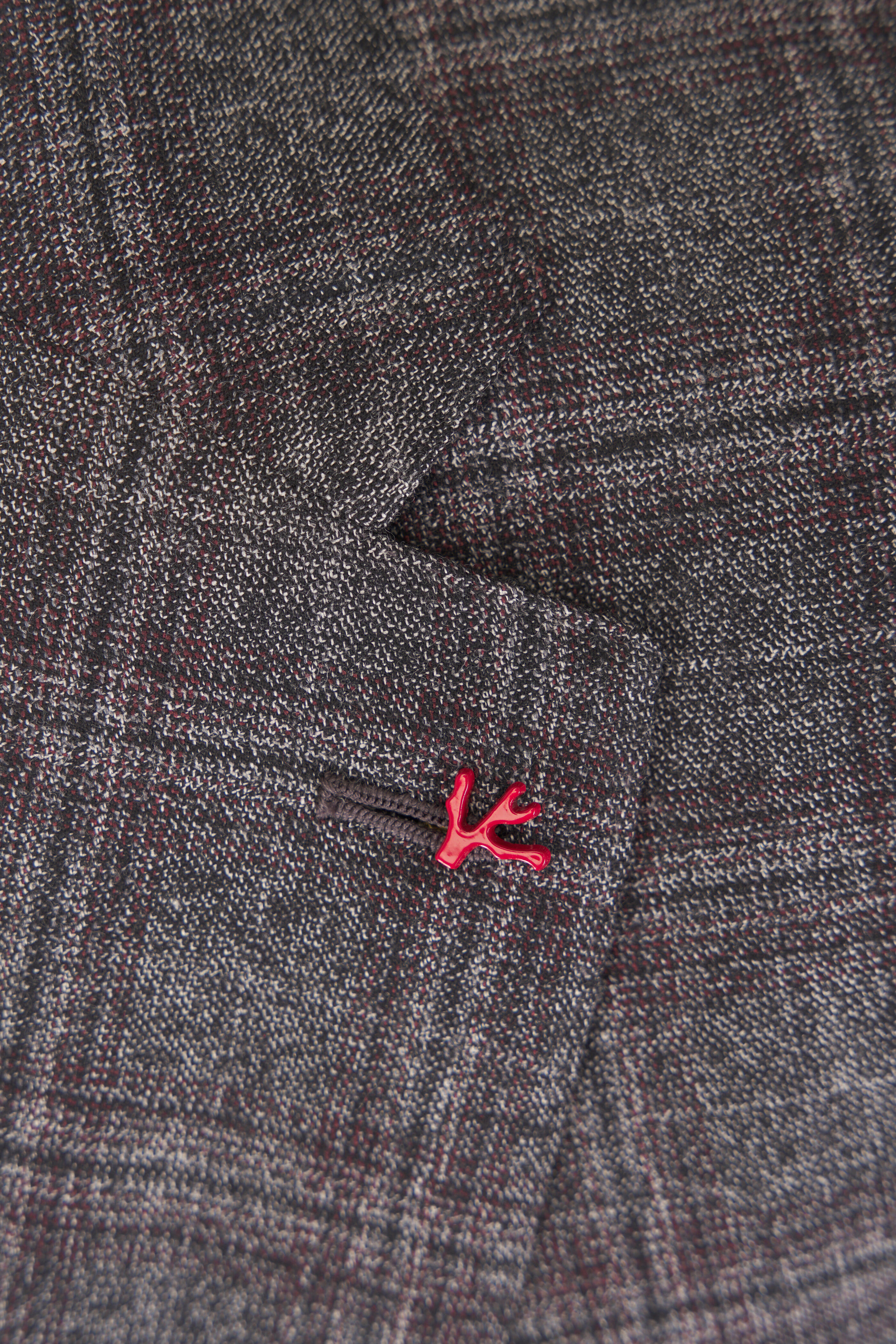 Isaia - Banker Gray Plaid Wool Suit - view 4