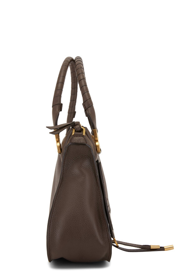 Chloé - Marcie Brown Leather Double Carry Bag