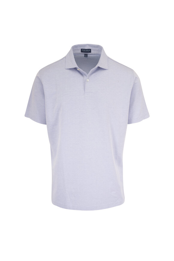 Peter Millar Windy Blue Pique Polo - view 1