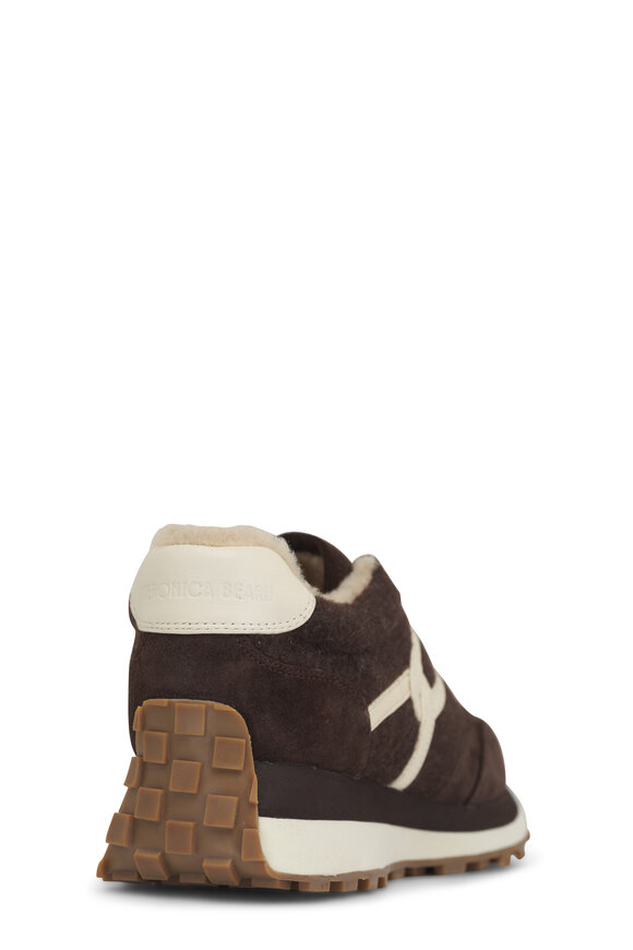 Veronica Beard Valentina Espresso Shearling Sneaker - view 3