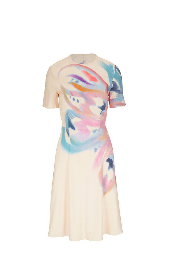 Etro - Cream Abstract Mini Dress 