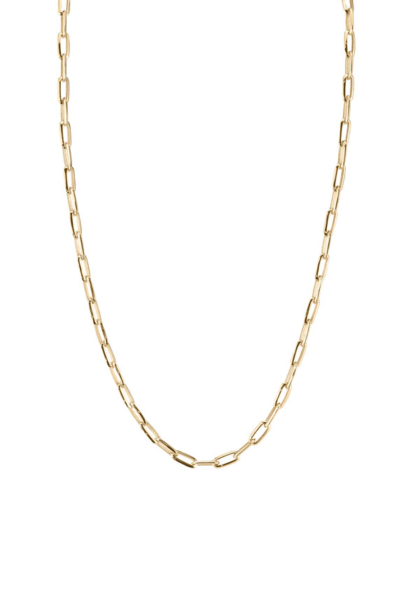 Lizzie Mandler - Yellow Gold Knife Edge Chain Necklace