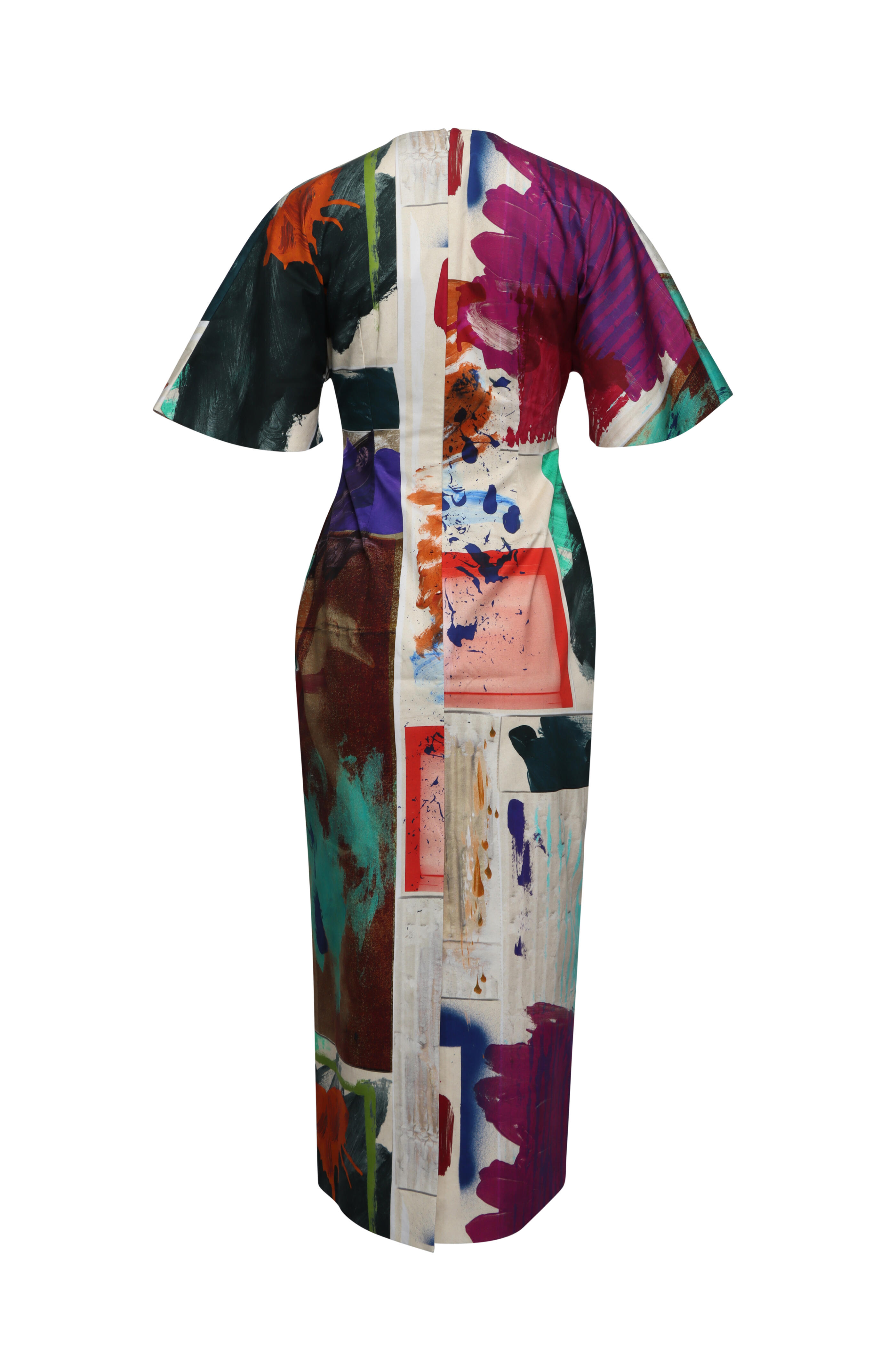 Roksanda - Falah Chalk Pictorial Print Dress