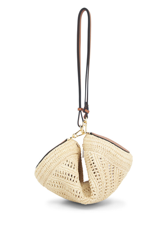 Loewe - Bracelet Natural & Tan Raffia Pouch