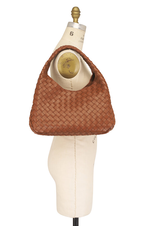 Bottega Veneta Campana Light Brown Woven Leather Top Handle Bag - view 7