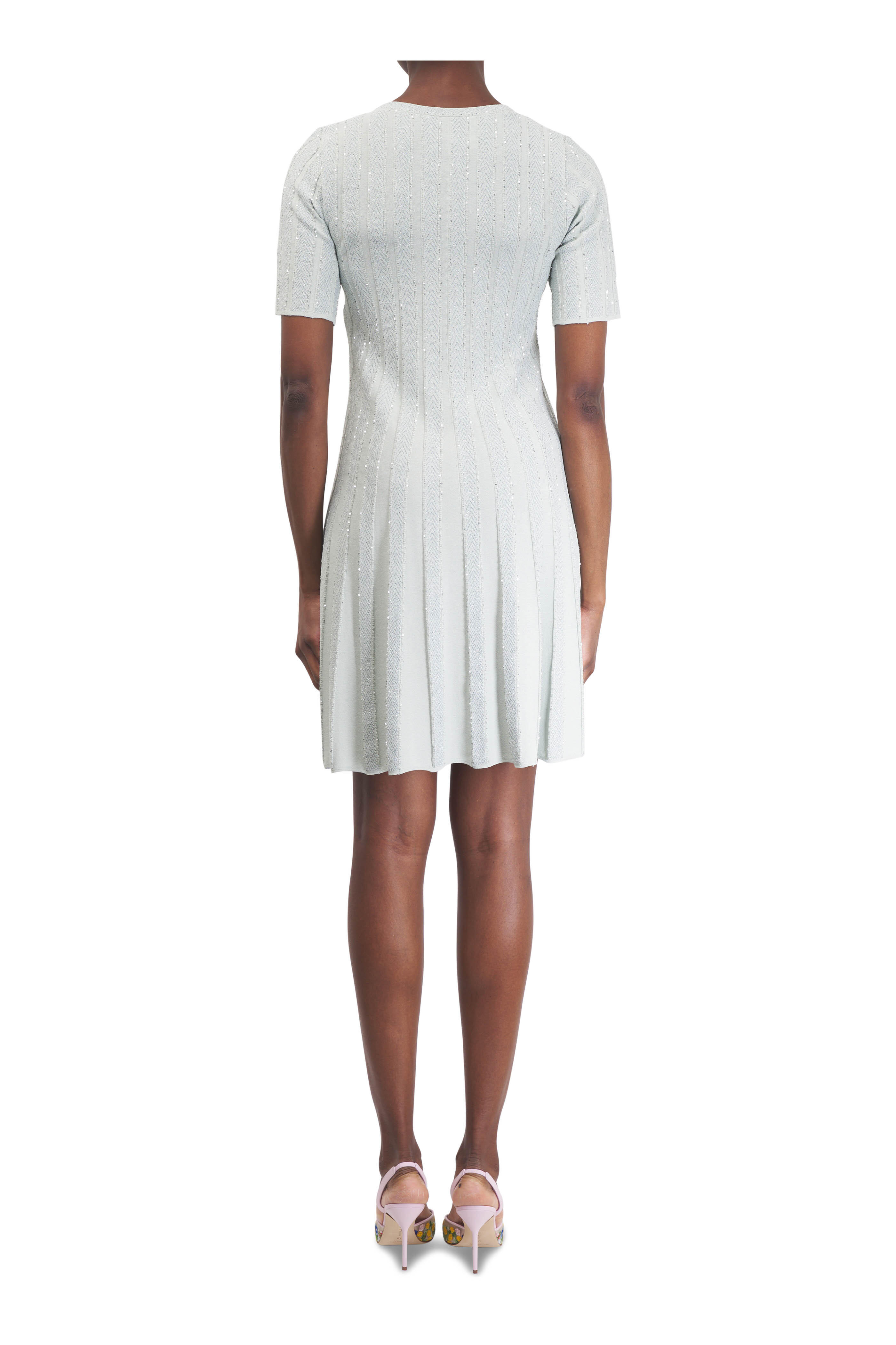 D.Exterior - Spina Cristalli Mint Mini Dress