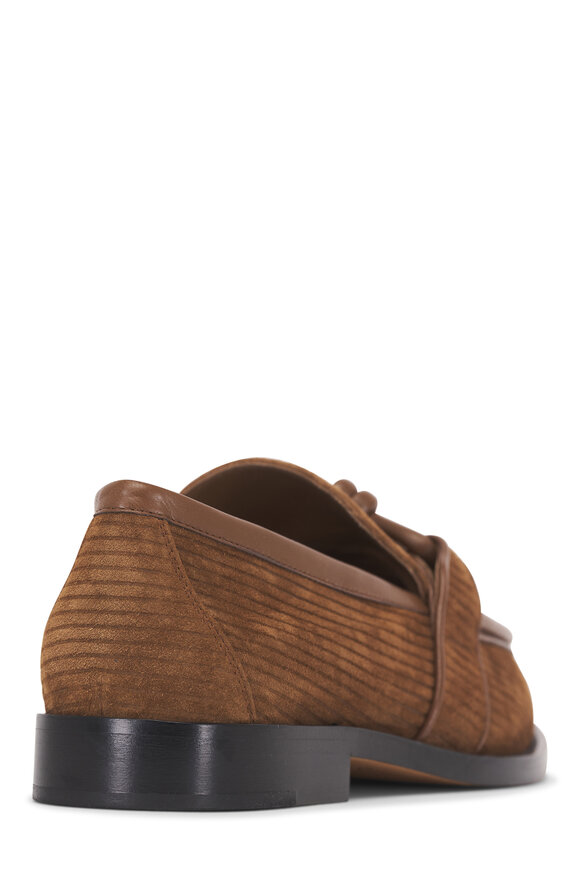 Bottega Veneta Astaire Jacobean Suede Corduroy Loafer - view 6
