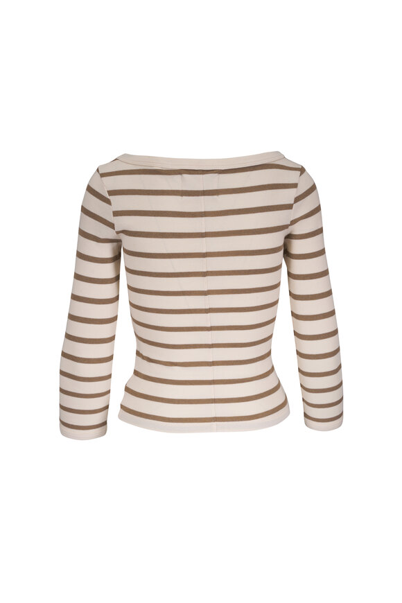 Citizens of Humanity Ginger Stripe Boatneck Slim T-Shirt - view 3