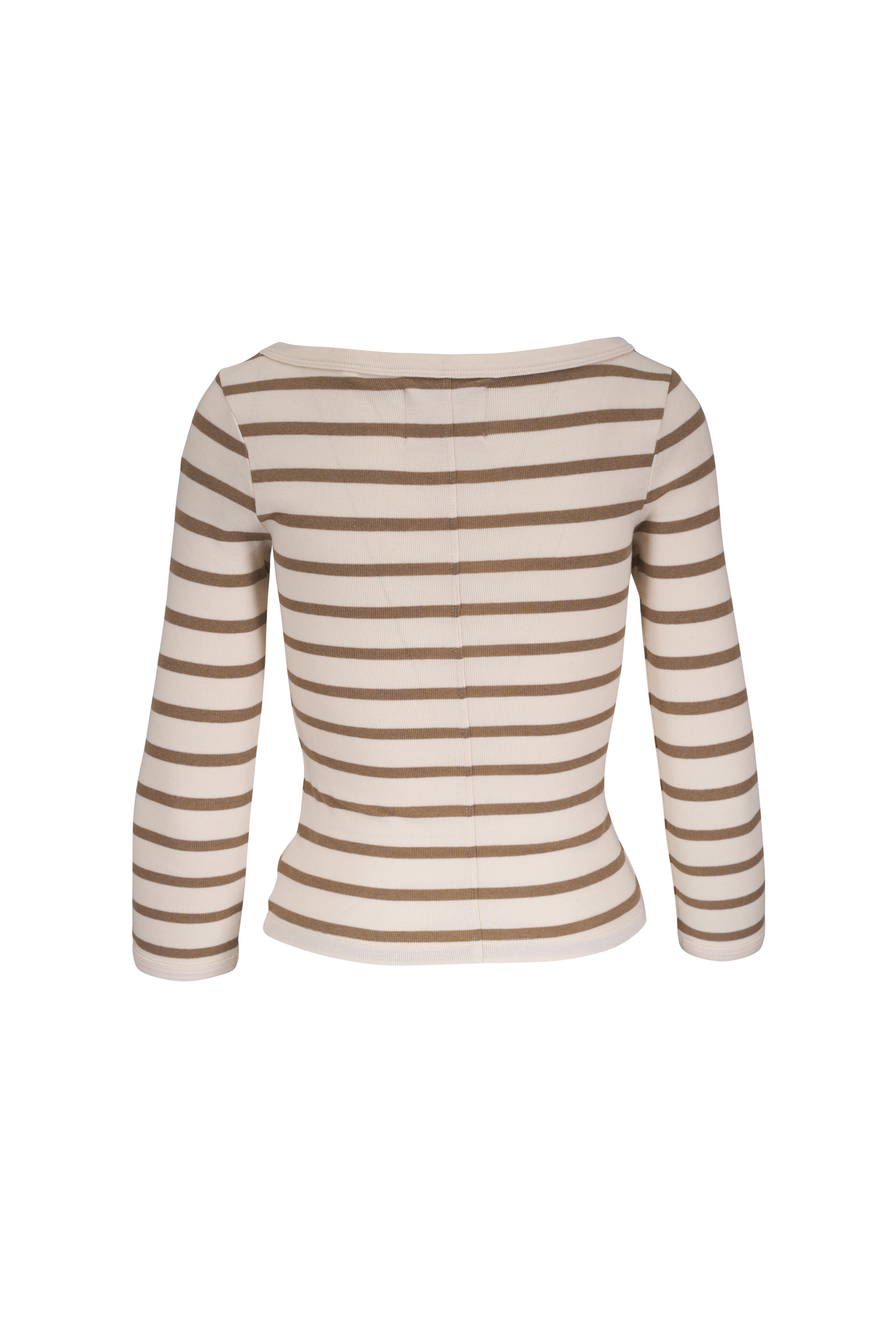 Citizens of Humanity - Ginger Stripe Boatneck Slim T-Shirt