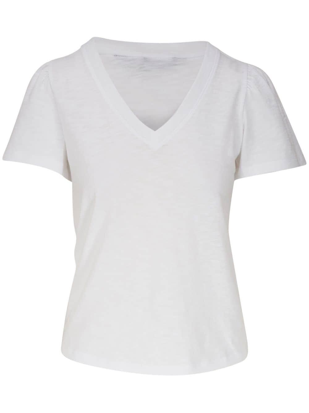 Veronica Beard - Posey White Cotton T-Shirt