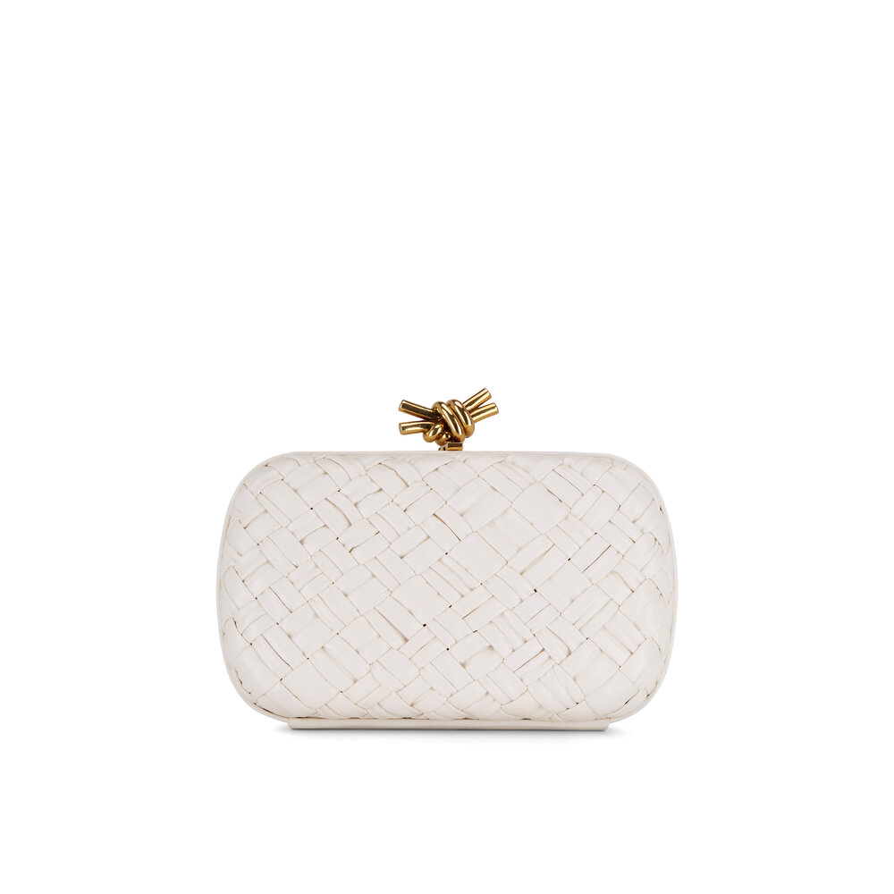 ポーチ Bottega Veneta Bottega Veneta Clutch Bottega Veneta Mini Pouch Clutch in Acid Green & Silver | FWRD