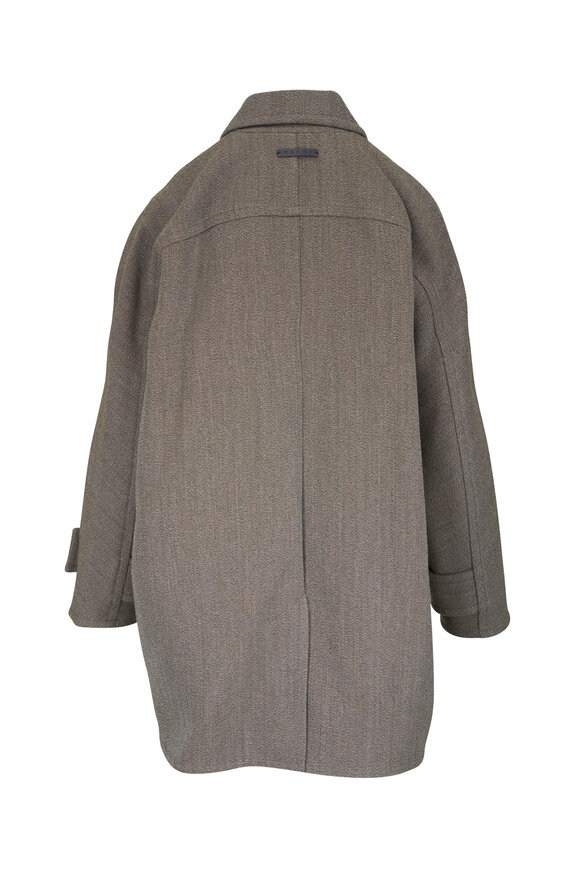 Marni Taupe Oversized Double Breasted Coat - view 3