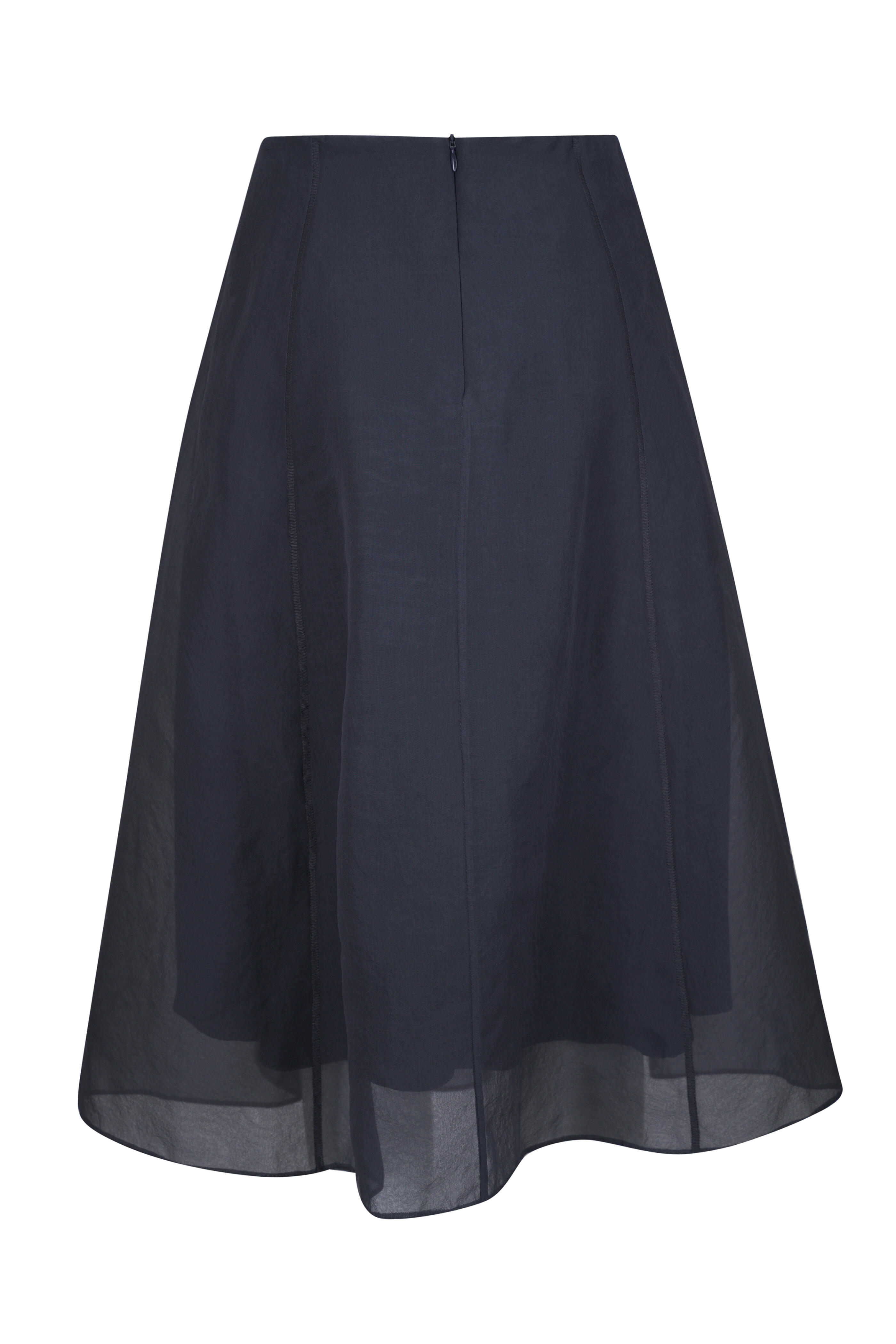 ワンピース BRUNELLO CUCINELLI Women Mid Skirts M0F79A5092C101 Black Brunello Cucinelli - Volcano Crispy Silk Circle Skirt